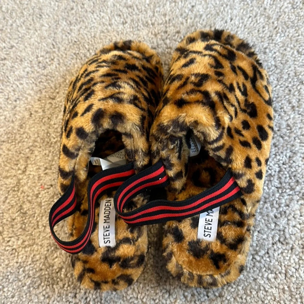 Cheetah slippers